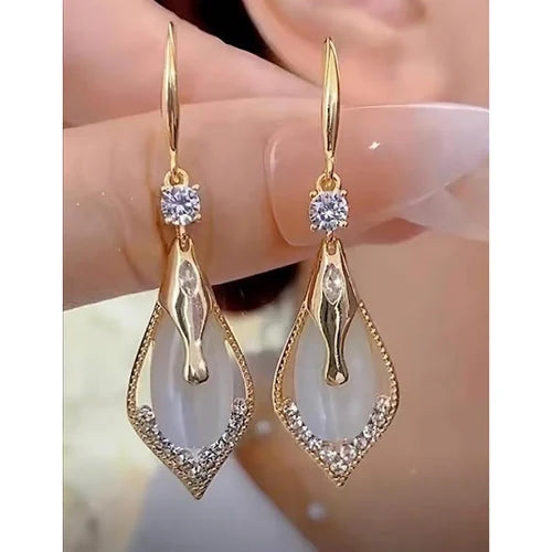Teardrop Pearl Jhumki Earrings