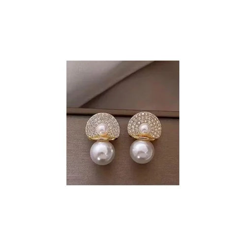 Pearl Crystal Studs